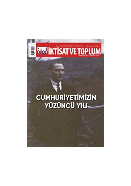 Cumhuriyetimizin Yüzüncü Yılı 156. Sayı