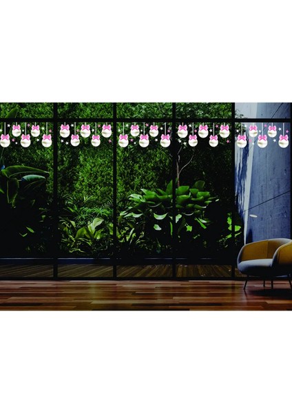 Yeni Yıl Merry Christmas Parti Malzemeleri Cam Duvar Sticker Setleri