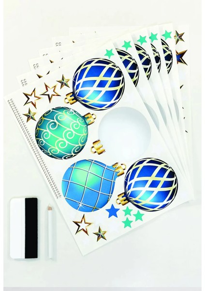 Yeni Yıl Merry Christmas Parti Malzemeleri Cam Duvar Sticker Setleri fiyatları