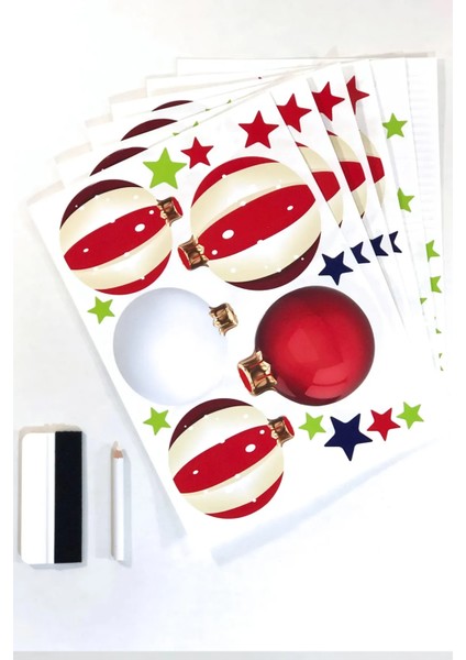 Yeni Yıl Merry Christmas Parti Malzemeleri Cam Duvar Sticker Setleri fiyatları