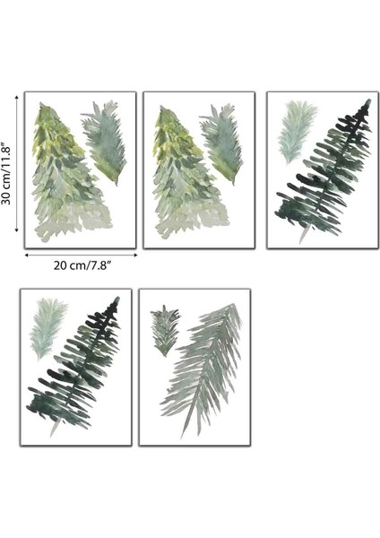 Yeni Yıl Çam Ağaçları Cam Duvar Sticker Setleri - Yılbaşı Seti fiyatları