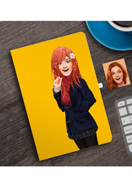 Kişiye Özel Animasyon Bebek Karikatürlü Defter-3b