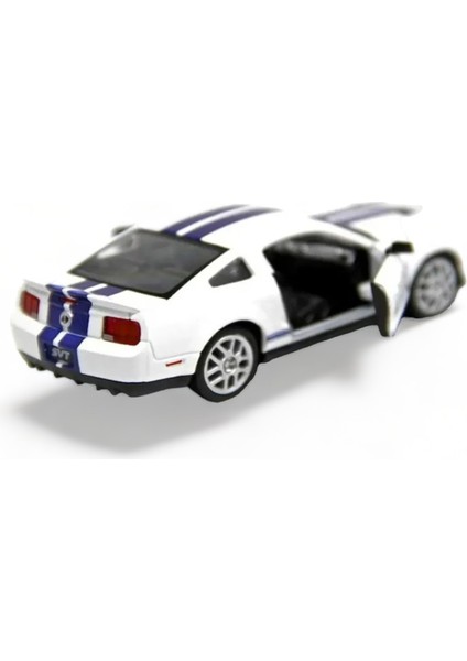 Peda Toy Metal Model Ford Lisanslı Die-Cast Araç 1,36 Çek Bırak Kapı Aç Kapa 2007 Ford Mustang Shelby GT500