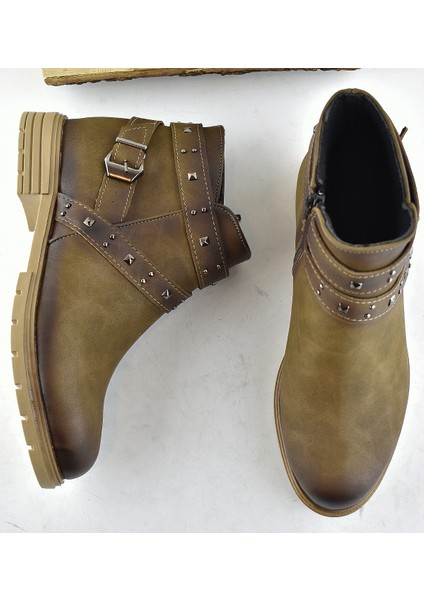 8491 Günlük Fermuarlı Kadın Bot Ayakkabı Siyah Bayan Bot Enesse fiyatları