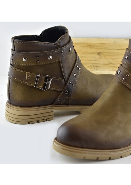 8491 Günlük Fermuarlı Kadın Bot Ayakkabı Siyah Bayan Bot Enesse fırsatları