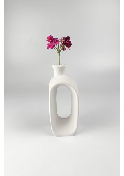 Cosmos Vazo Seramik Bisküvi - Büyük (Ham Ürün)