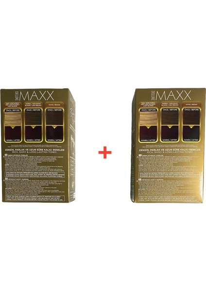 Maxx Deluxe Saç Boyası Set No:4,65 Şarap Kızılı