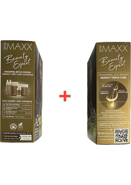 Maxx Deluxe Saç Boyası Set No:4,65 Şarap Kızılı