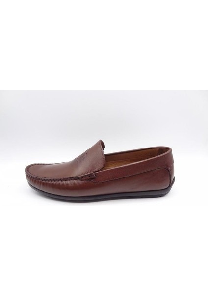 King Shoes 4006 Yazlık Kahverengi Erkek Ayakkabı
