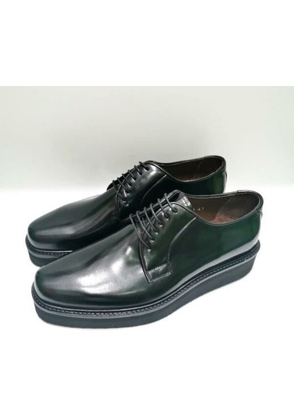 Siyah Parlak Deri Yüksek Taban Erkek Ayakkabısı modelleri