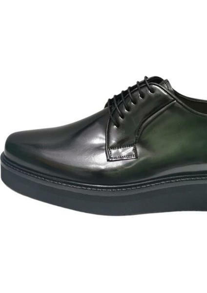 Siyah Parlak Deri Yüksek Taban Erkek Ayakkabısı fırsatları