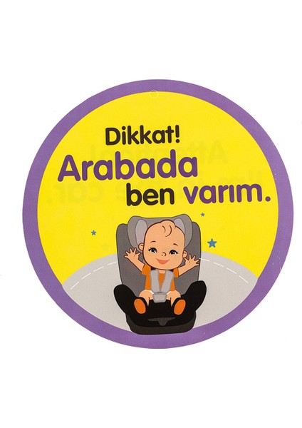 Dikkat Arabada Ben Varım Vakumlu Cam Yazısı