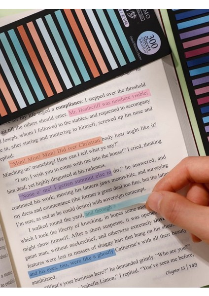 Kısa Serit Postit Seffaf Yapiskanli Not Kagidi Kirtasiye Post It - Kısa Şerit 3