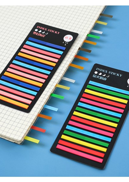 Kısa Serit Postit Seffaf Yapiskanli Not Kagidi Kirtasiye Post It - Kısa Şerit 6 modelleri