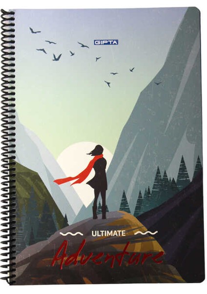 80 Yaprak A4 Spiralli Karton Kapaklı Defter