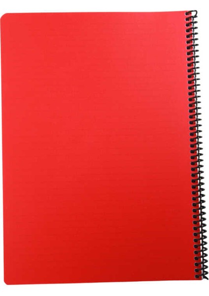 A4 60 Yaprak Spiralli Plastik Neon Kapak Defter