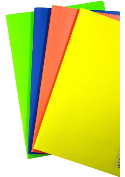 Text Neon A4 60 Yaprak Çizgili Plastik Kapak Defter