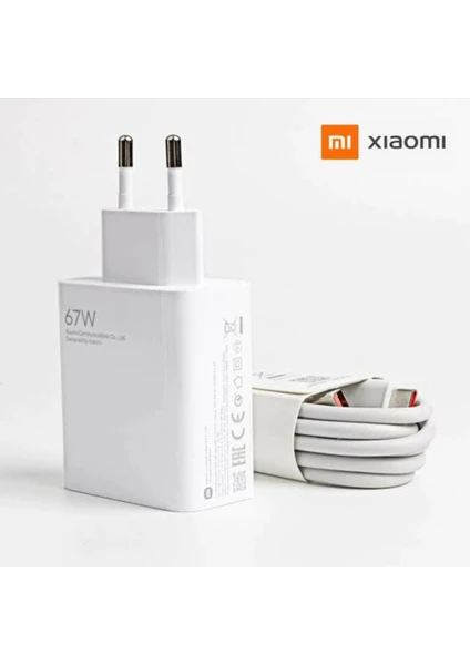 67W Orjinal USB Adaptör ve 1m USB Typec Kablo Şarj Seti