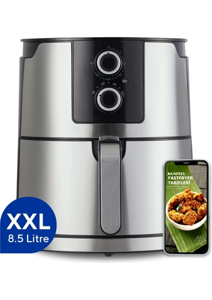 Inox Fastfryer (Yağsız Fritöz Airfryer) HAF-07 7L