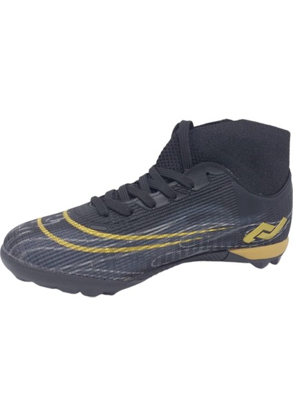 29677 Siyah Erkek Çoraplı Model Halı Saha Futbol Ayakkabısı modelleri