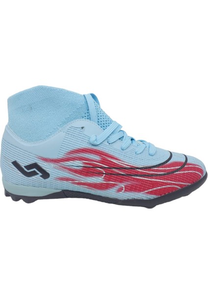 29677 Mavi Erkek Çoraplı Model Halı Saha Futbol Ayakkabısı