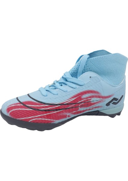 29677 Mavi Erkek Çoraplı Model Halı Saha Futbol Ayakkabısı modelleri