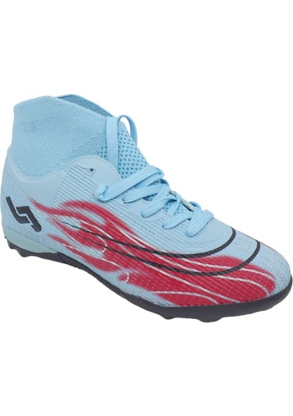 29677 Mavi Erkek Çoraplı Model Halı Saha Futbol Ayakkabısı fırsatları