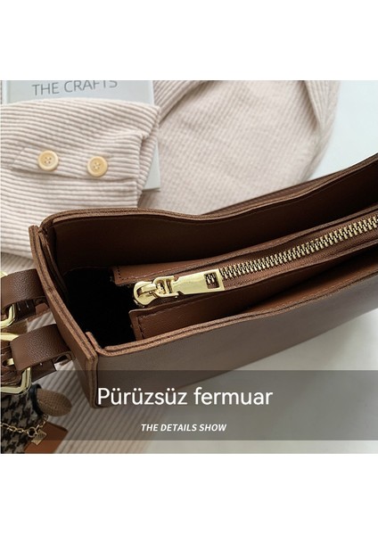 Tavşan Kolye ile Bayan Moda Vintage Omuz Çantası Büyük Kapasiteli Messenger Çanta (Yurt Dışından) modelleri