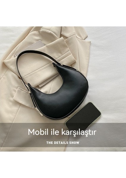 Fransız Niş Çanta Yüksek Kali Doku Moda Omuz Çantası Koltuk Altı Çanta (Yurt Dışından) indirimleri