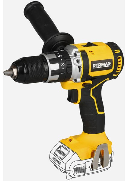 Kömürsüz Darbeli Matkap Vidalama 18V (Aküsüz) RTX2020B