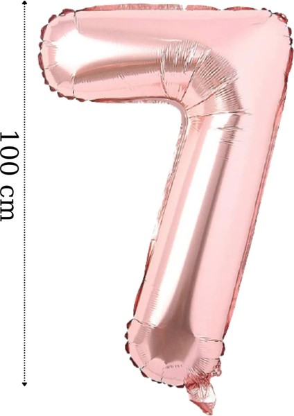 Folyo Balon Büyük Boy Rakam Helyum Balon 100 cm Rosegold Renk Bride To Be Bekarlığa Veda
