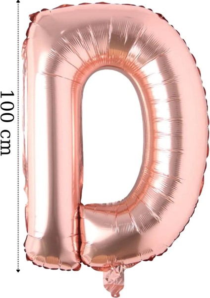 Folyo Balon Büyük Boy Harf Helyum Balon 100 cm Rosegold Renk Bride To Be Bekarlığa Veda