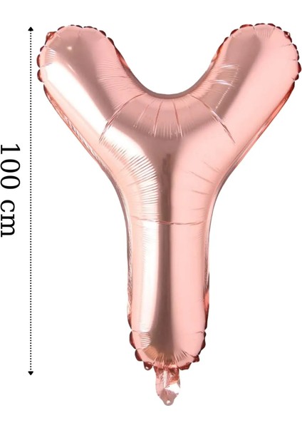 Folyo Balon Büyük Boy Harf Helyum Balon 100 cm Rosegold Renk Bride To Be Bekarlığa Veda