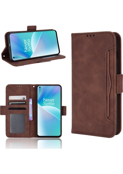 - 1383 Oneplus Nord 2t 5g Için Darbeye Dayanıklı Kart Tutuculu Telefon Kılıfı - Kahverengi (Yurt Dışından) fırsatları