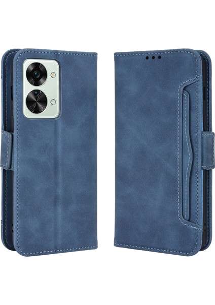 - 1383 Oneplus Nord 2t 5g Için Darbeye Dayanıklı Kart Tutuculu Telefon Kılıfı - Mavi (Yurt Dışından)