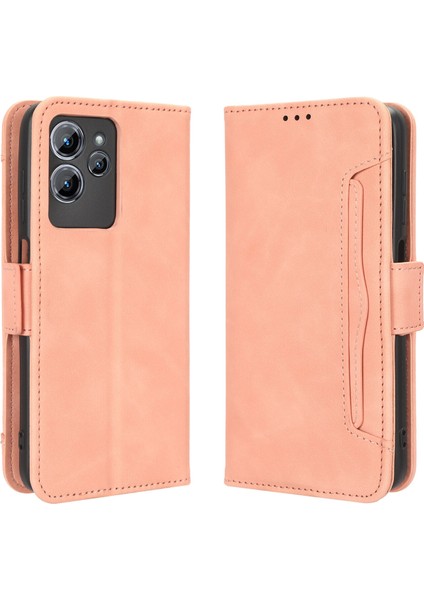 - 1383 Oukitel C32 Için Darbeye Dayanıklı Kart Tutuculu Telefon Kılıfı - Pembe (Yurt Dışından)