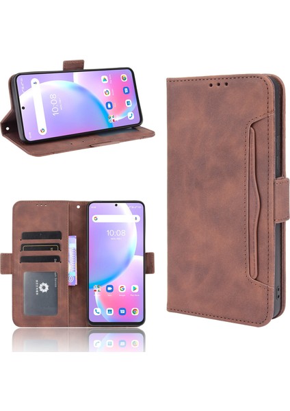 - 1383 Umidigi A11 Pro Max Için Darbeye Dayanıklı Kart Tutuculu Telefon Kılıfı - Kahverengi (Yurt Dışından) fırsatları