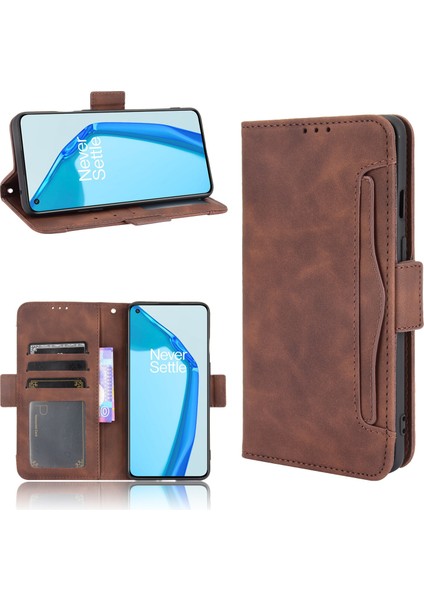 - 1383 Oneplus 9r Için Darbeye Dayanıklı Kart Tutuculu Telefon Kılıfı - Kahverengi (Yurt Dışından) fırsatları