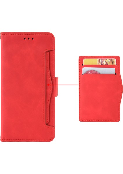 - 1383 Oneplus Nord 2t 5g Için Darbeye Dayanıklı Kart Tutuculu Telefon Kılıfı - Kırmızı (Yurt Dışından) modelleri