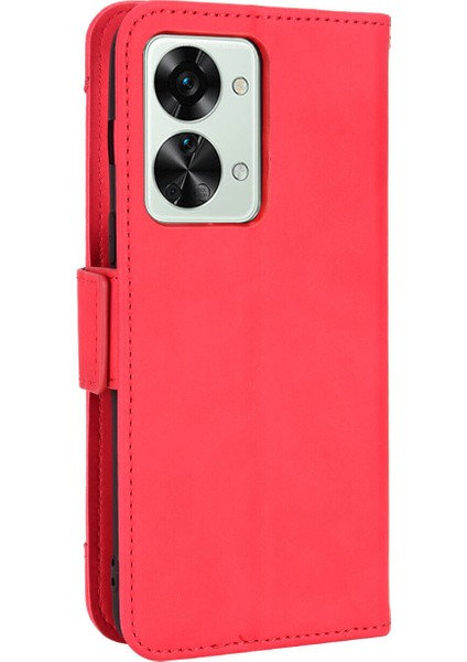 - 1383 Oneplus Nord 2t 5g Için Darbeye Dayanıklı Kart Tutuculu Telefon Kılıfı - Kırmızı (Yurt Dışından) indirimleri