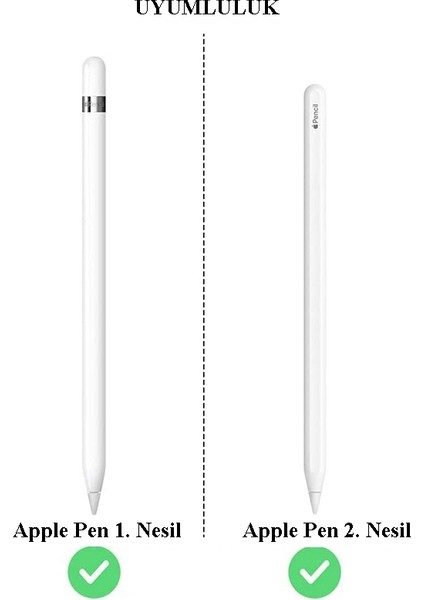 Goojodoq Apple Pencil Uyumlu Stylus Uçları - 4'lü Paket Stylus Kalem Ucu Apple Pen 1. ve 2. Nesil