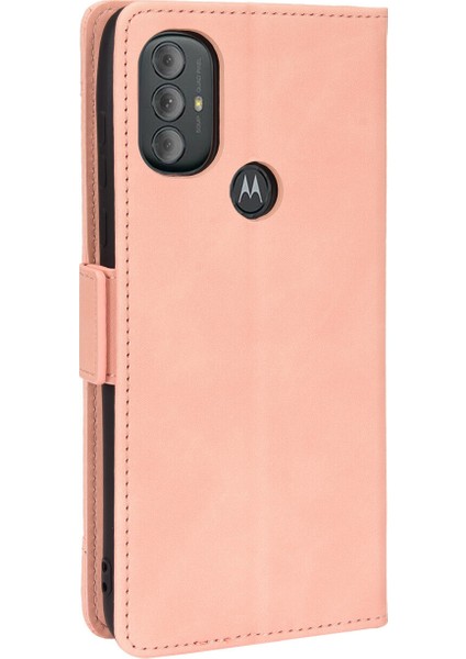 - 1383 Motorola Moto G Power 2022 Için Darbeye Dayanıklı Kart Tutuculu Telefon Kılıfı - Pembe (Yurt Dışından) indirimleri