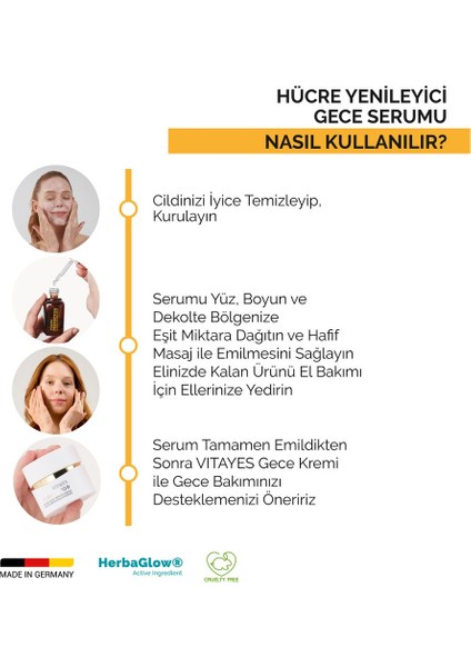 VITAYES Perfector Rejeneratif Gece Yüz Bakım Serumu 30ml