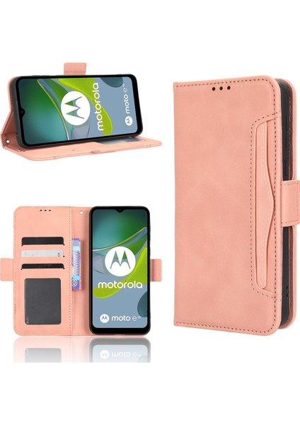 - 1383 Motorola Moto E13 4g Için Darbeye Dayanıklı Kart Tutuculu Telefon Kılıfı - Pembe (Yurt Dışından) fırsatları