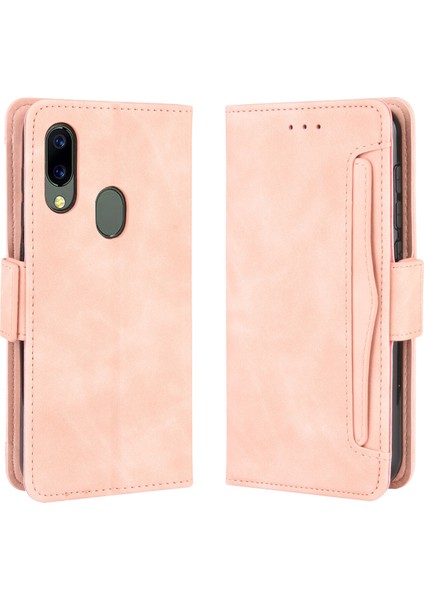 - 1383 Umidigi A3X Için Darbeye Dayanıklı Kart Tutuculu Telefon Kılıfı - Pembe (Yurt Dışından)