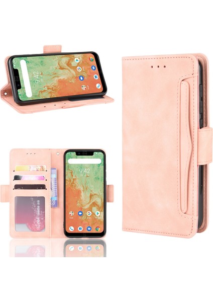 - 1383 Umidigi A3X Için Darbeye Dayanıklı Kart Tutuculu Telefon Kılıfı - Pembe (Yurt Dışından) fırsatları