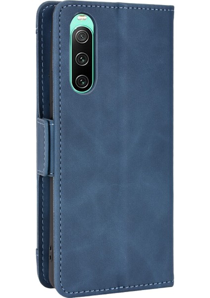- 1383 Sony Xperia 10 V Için Darbeye Dayanıklı Kart Tutuculu Telefon Kılıfı - Mavi (Yurt Dışından) indirimleri