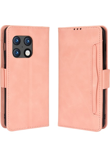 - 1383 Oneplus 10 Pro 5g Için Darbeye Dayanıklı Kart Tutuculu Telefon Kılıfı - Pembe (Yurt Dışından)