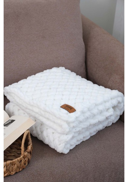 Yumuşak Bebek Battaniyesi 100x100cm Beyaz Unisex Alize Puffy Kundak Büyüleyici El Yapımı OEKO TEX Sertifika fiyatları