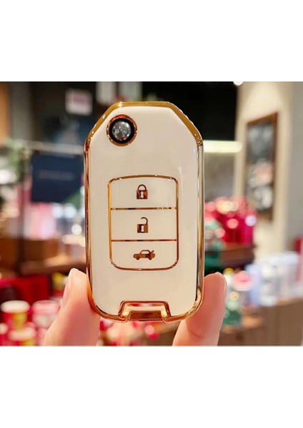 Honda Fc5 Civic H-Rv C-Rv Sustalı Anahtar Koruma Kılıfı